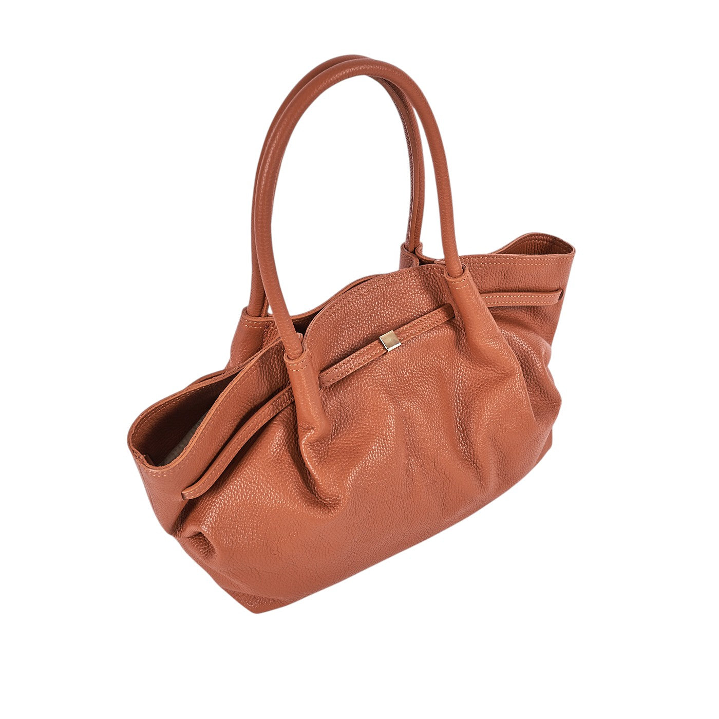 Borsa a spalla da donna in vera pelle di vitello con tracolla regolabile mod. LORY