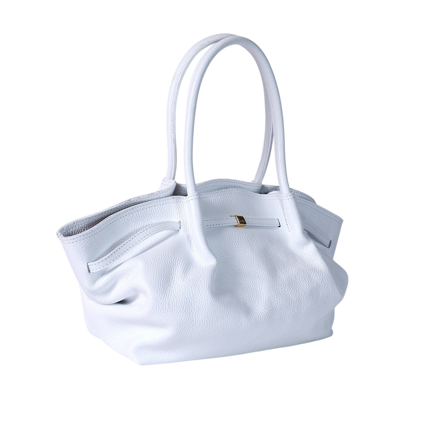 Borsa a spalla da donna in vera pelle di vitello con tracolla regolabile mod. LORY