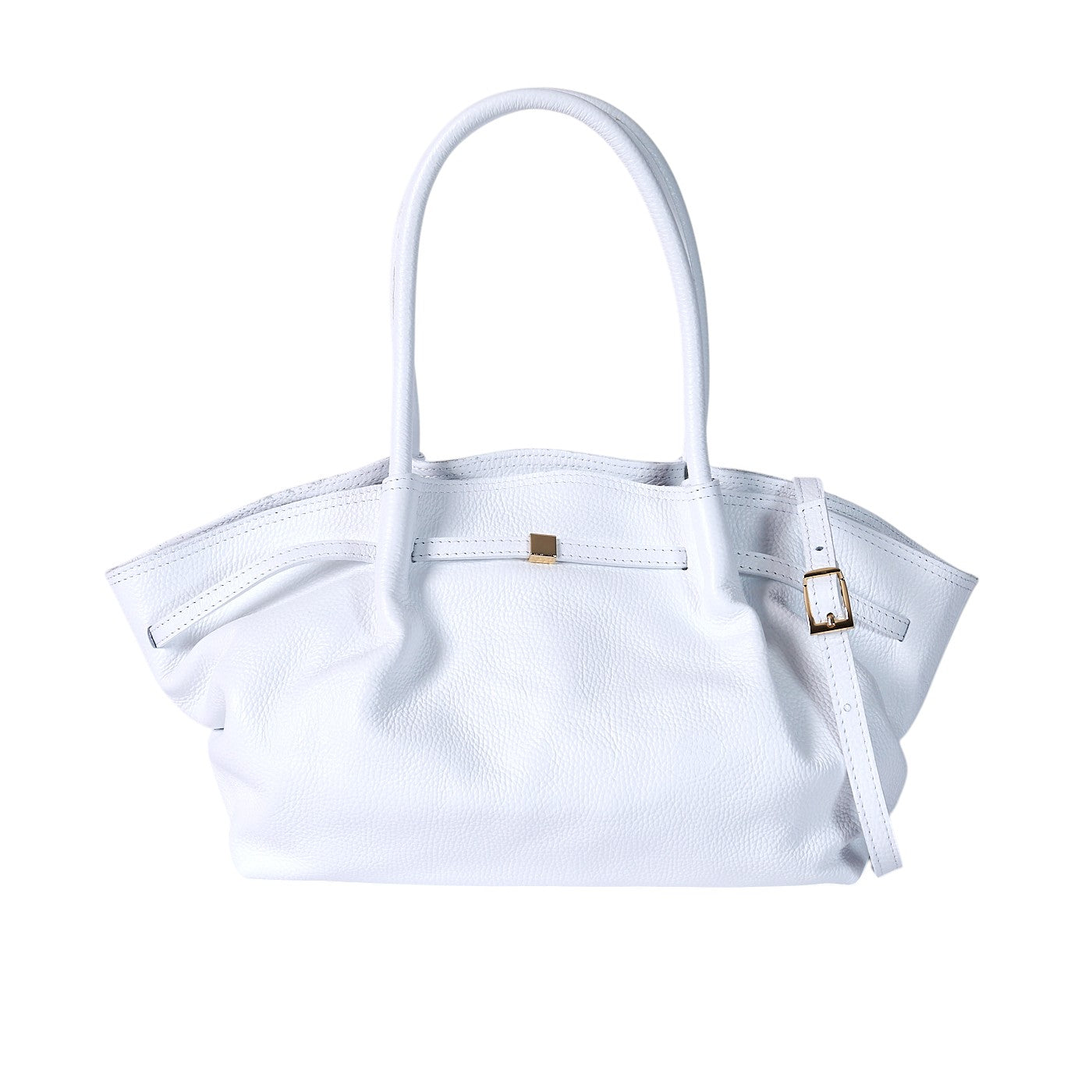 Borsa a spalla da donna in vera pelle di vitello con tracolla regolabile mod. LORY