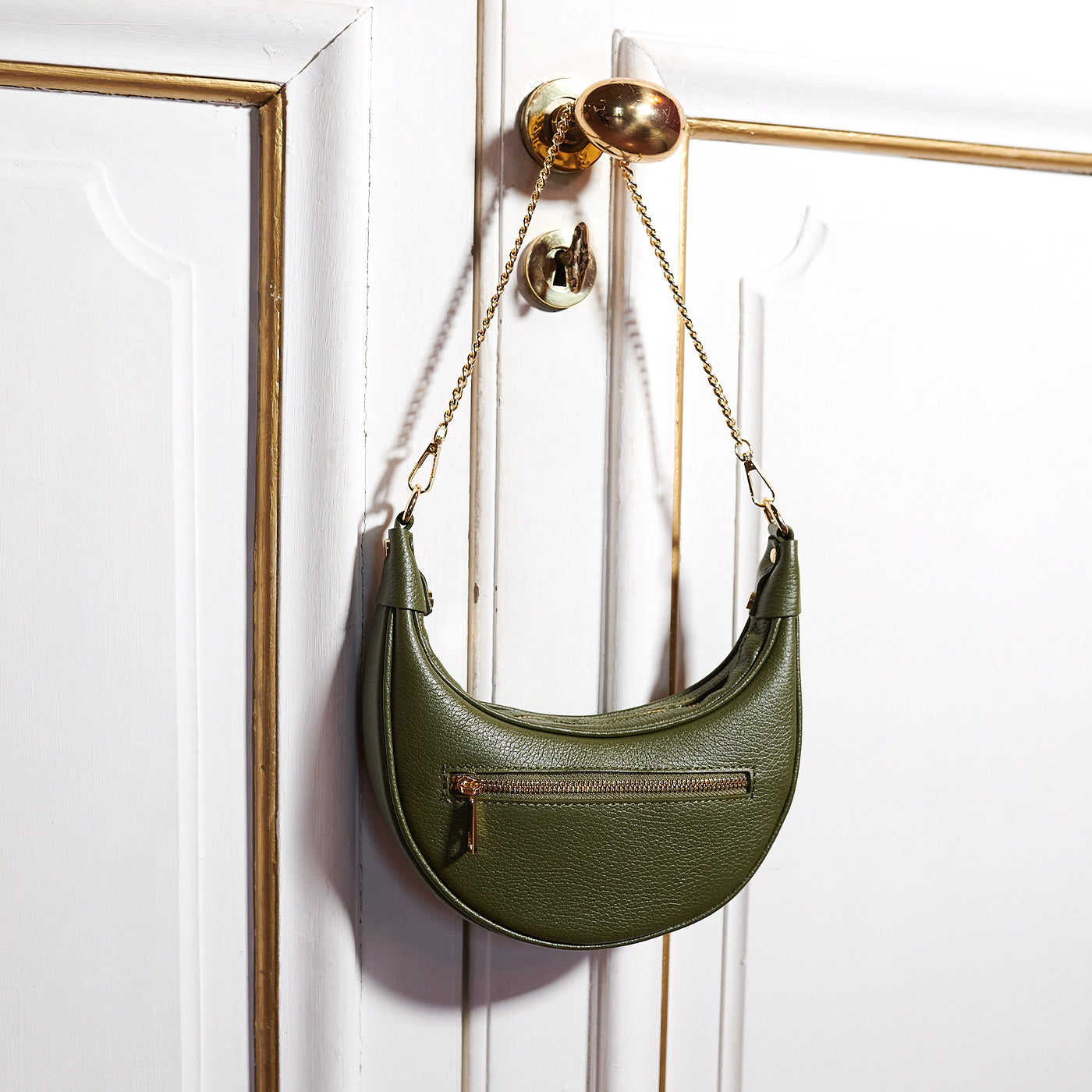 Borsa a spalla da Donna in Vera Pelle con tracolla regolabile Mod. CARLA