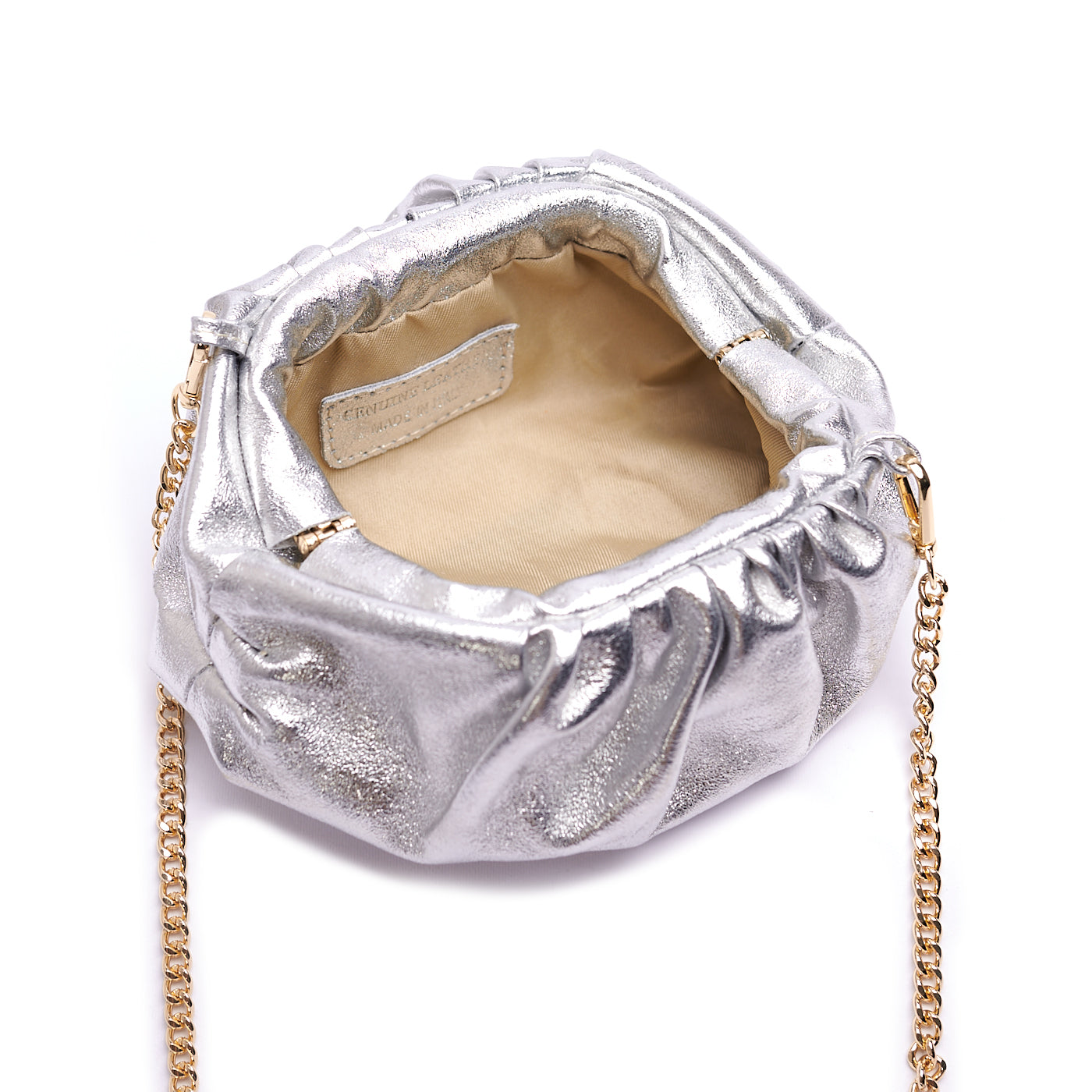 Borsa a mano da donna in vera pelle con tracolla regolabile mod. SOFY