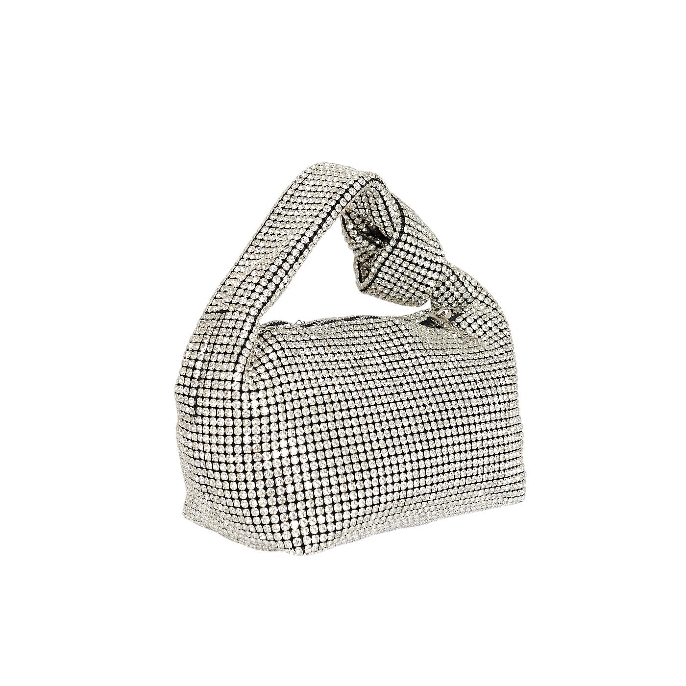 Borsa a mano da donna in poliestere con cristalli mod. Diamond