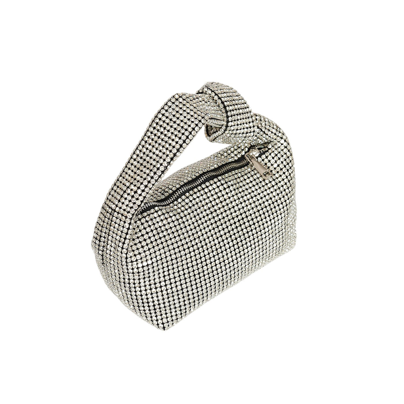 Borsa a mano da donna in poliestere con cristalli mod. Diamond