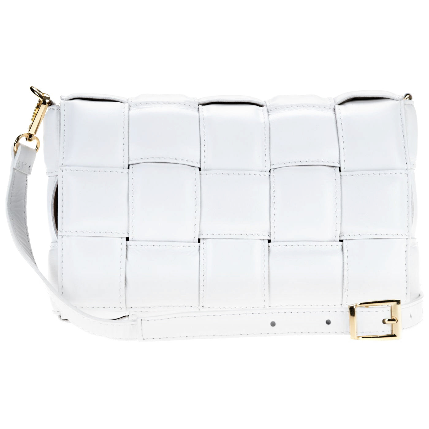 Borsa a spalla da donna in vera pelle con tracolla regolabile mod. FLORA
