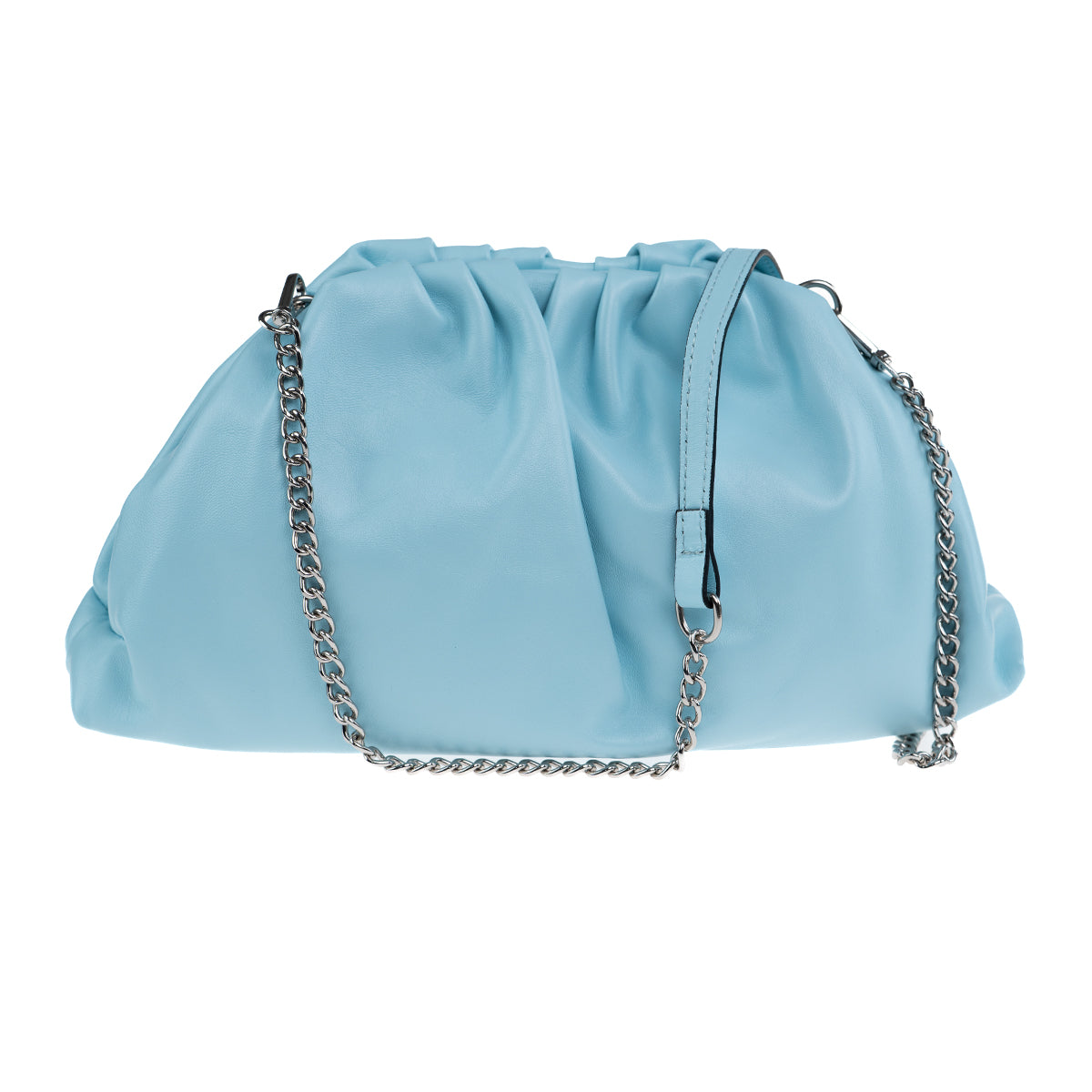 Borsa a mano da donna in vera pelle con tracolla regolabile mod. NUVOLA