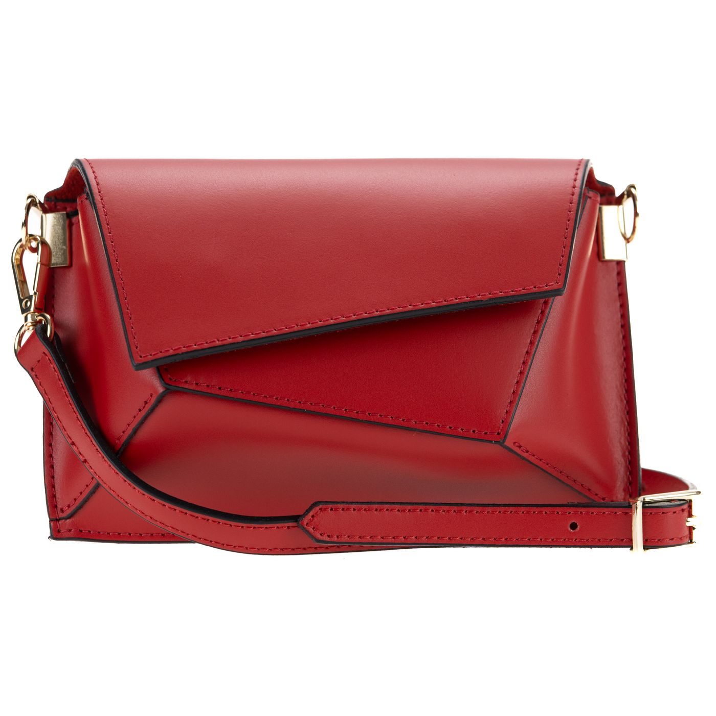 Borsa a spalla da donna in vera pelle con tracolla regolabile mod. CHARLOTTE