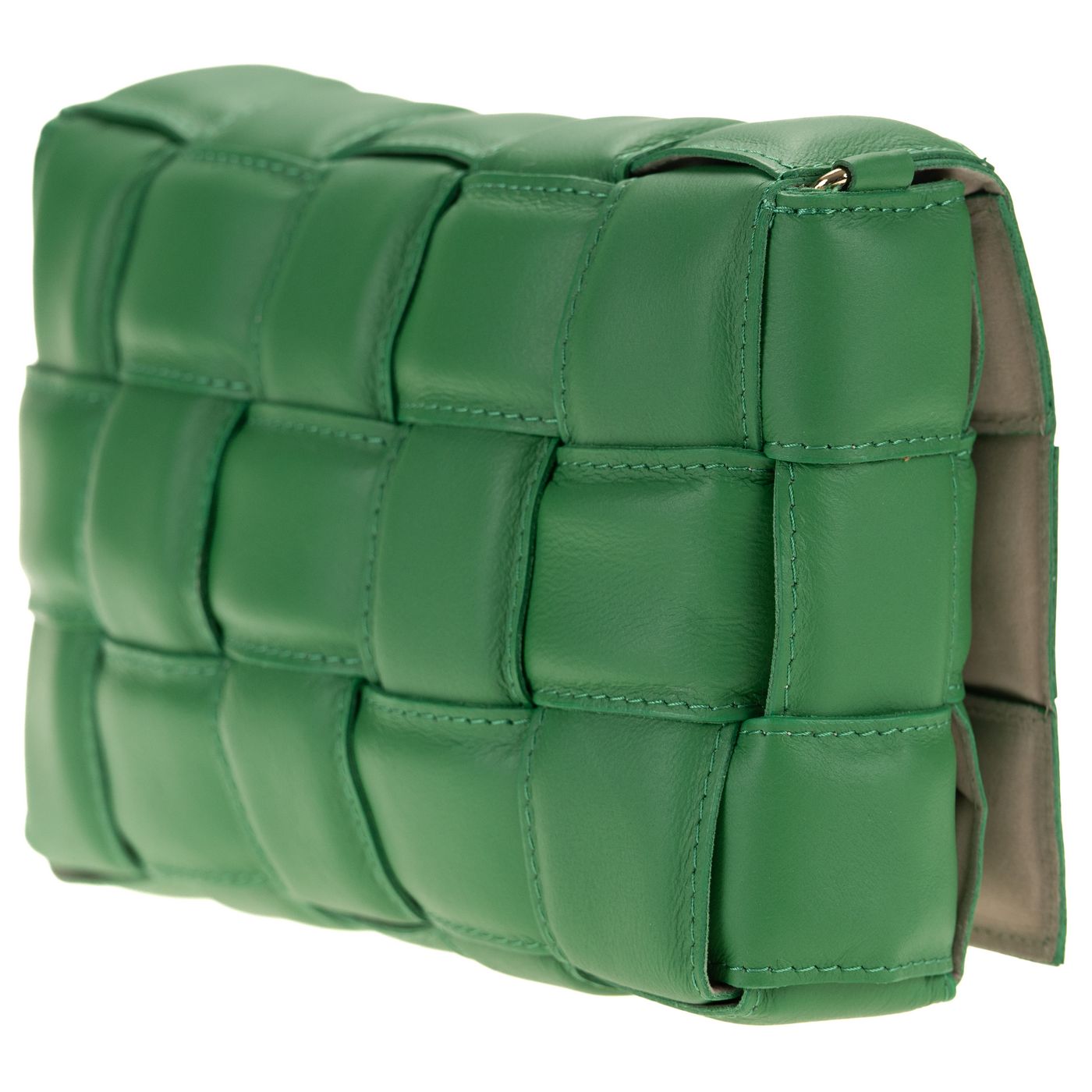 Borsa a spalla da donna in vera pelle con tracolla regolabile mod. FLORA