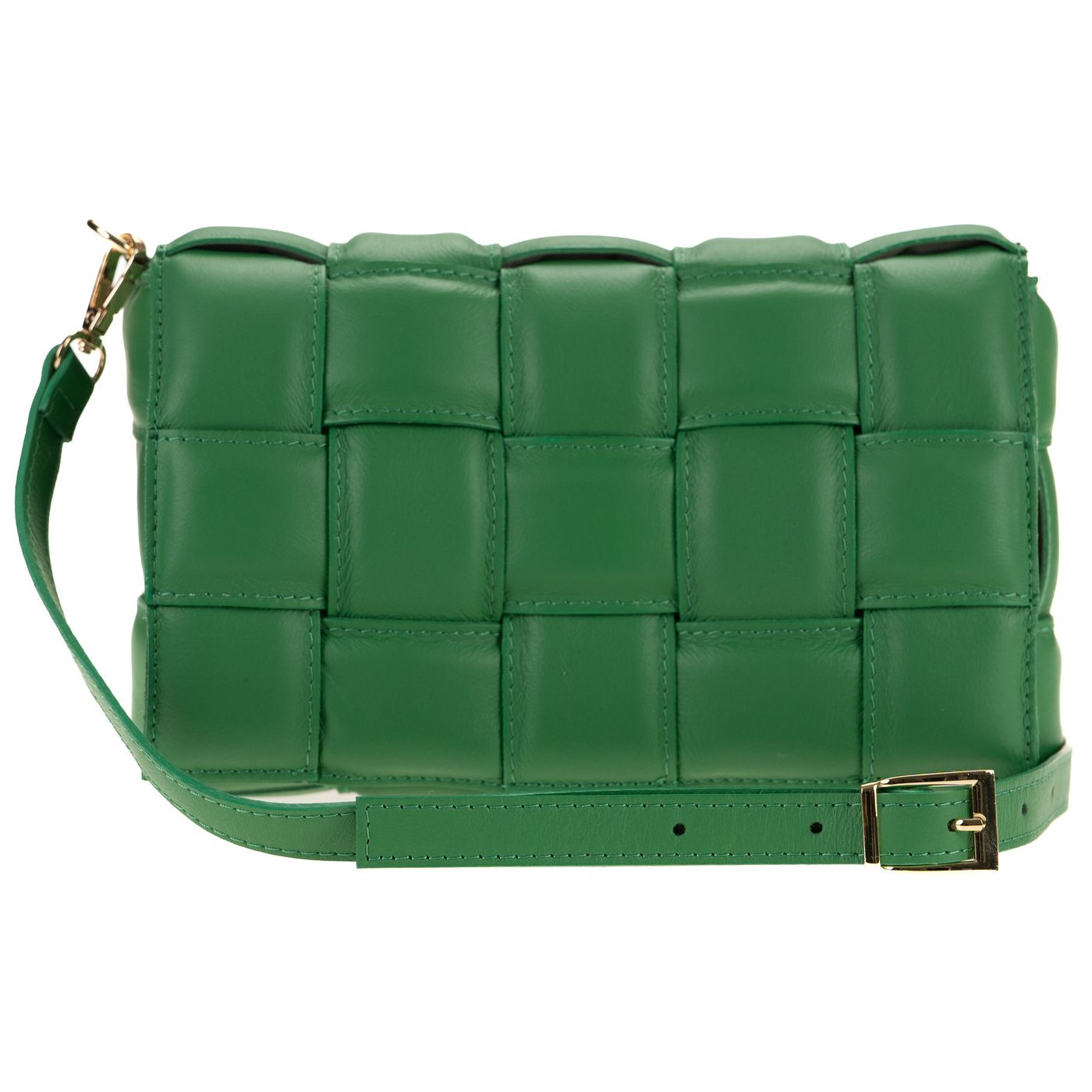 Borsa a spalla da donna in vera pelle con tracolla regolabile mod. FLORA