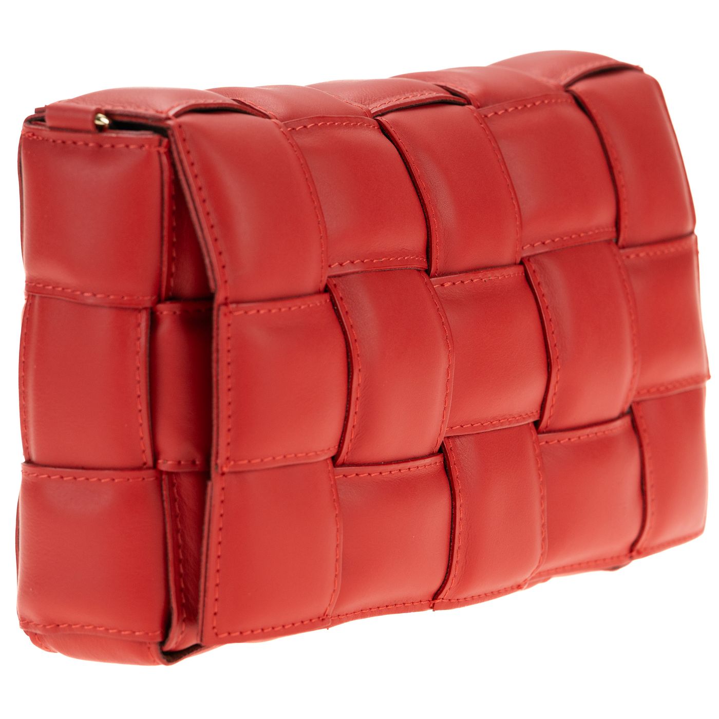 Borsa a spalla da donna in vera pelle con tracolla regolabile mod. FLORA
