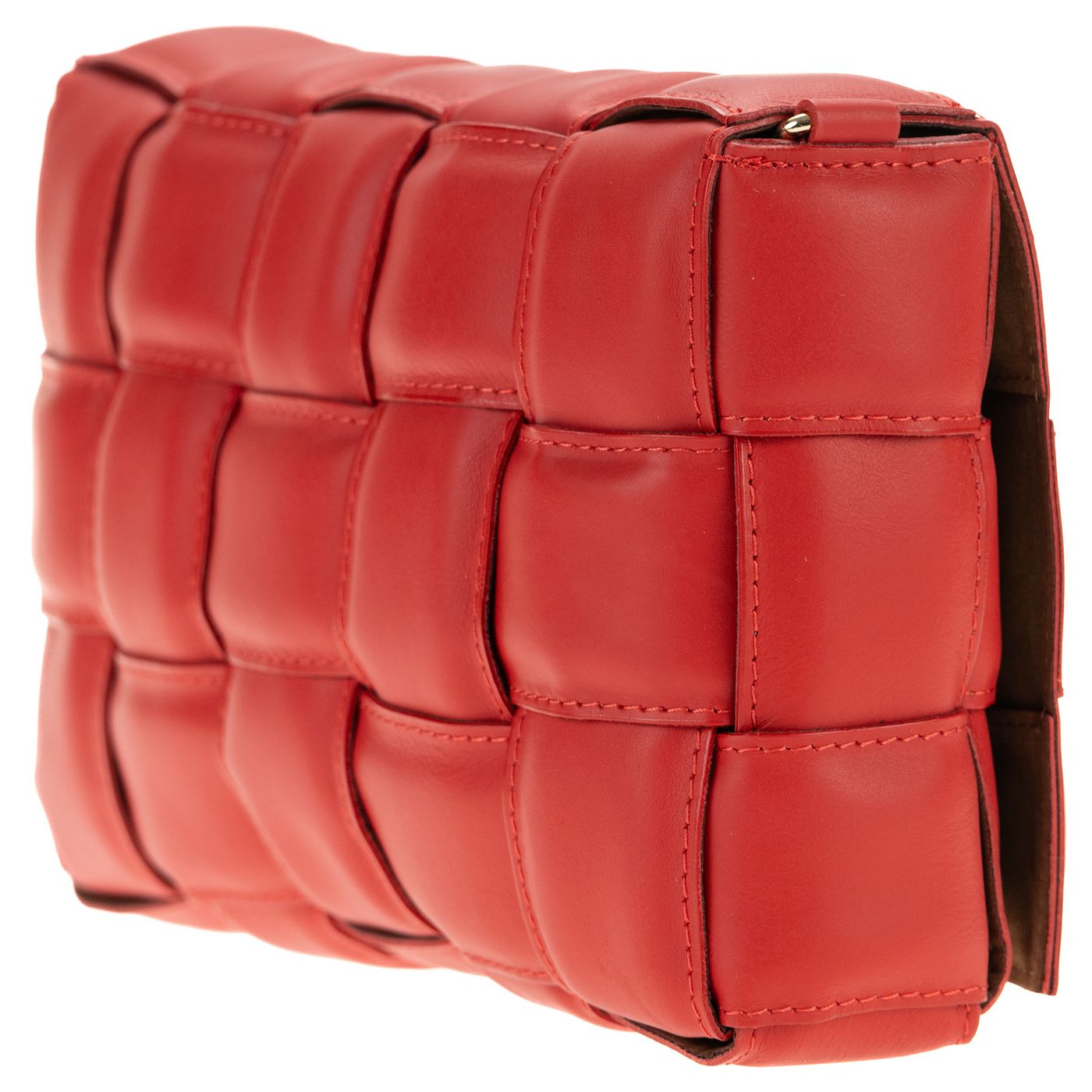 Borsa a spalla da donna in vera pelle con tracolla regolabile mod. FLORA