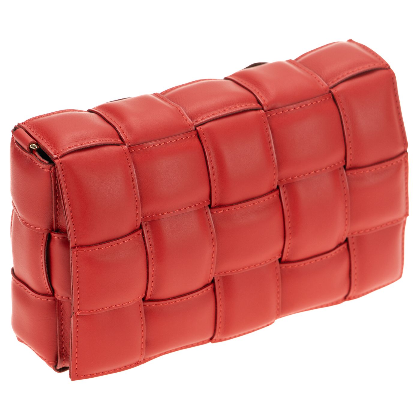 Borsa a spalla da donna in vera pelle con tracolla regolabile mod. FLORA
