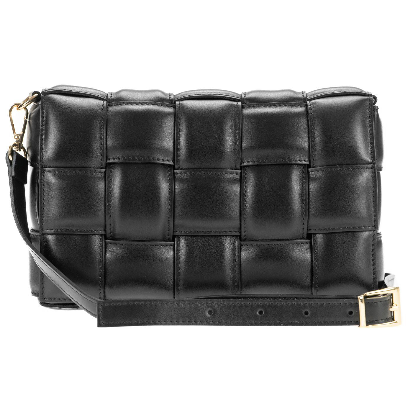 Borsa a spalla da donna in vera pelle con tracolla regolabile mod. FLORA