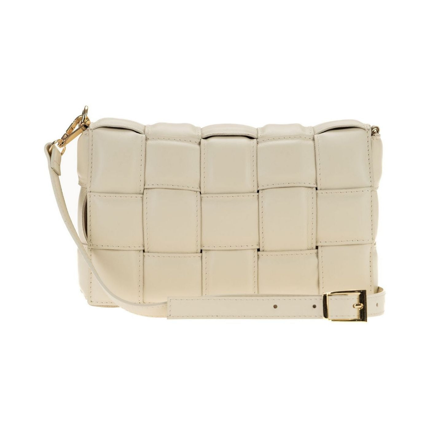 Borsa a spalla da donna in vera pelle con tracolla regolabile mod. FLORA
