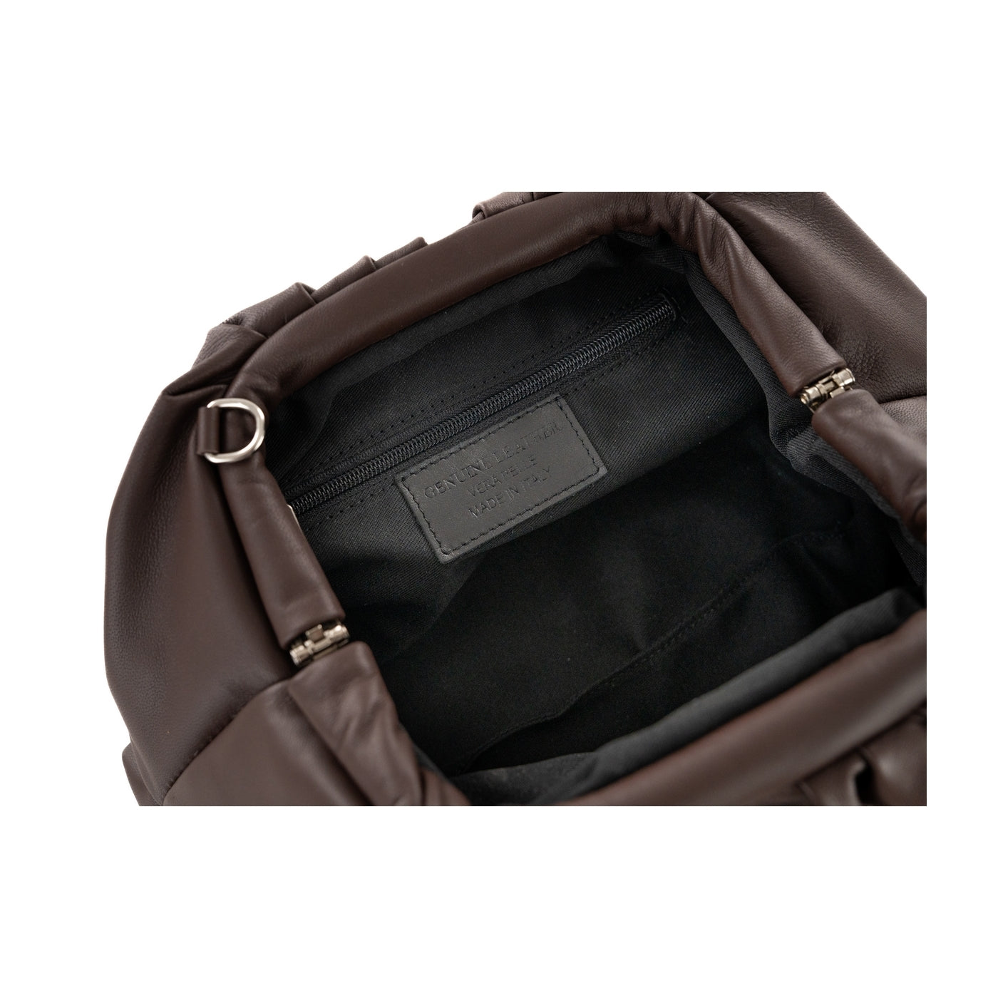 Borsa a mano da donna in vera pelle con tracolla regolabile mod. NUVOLA