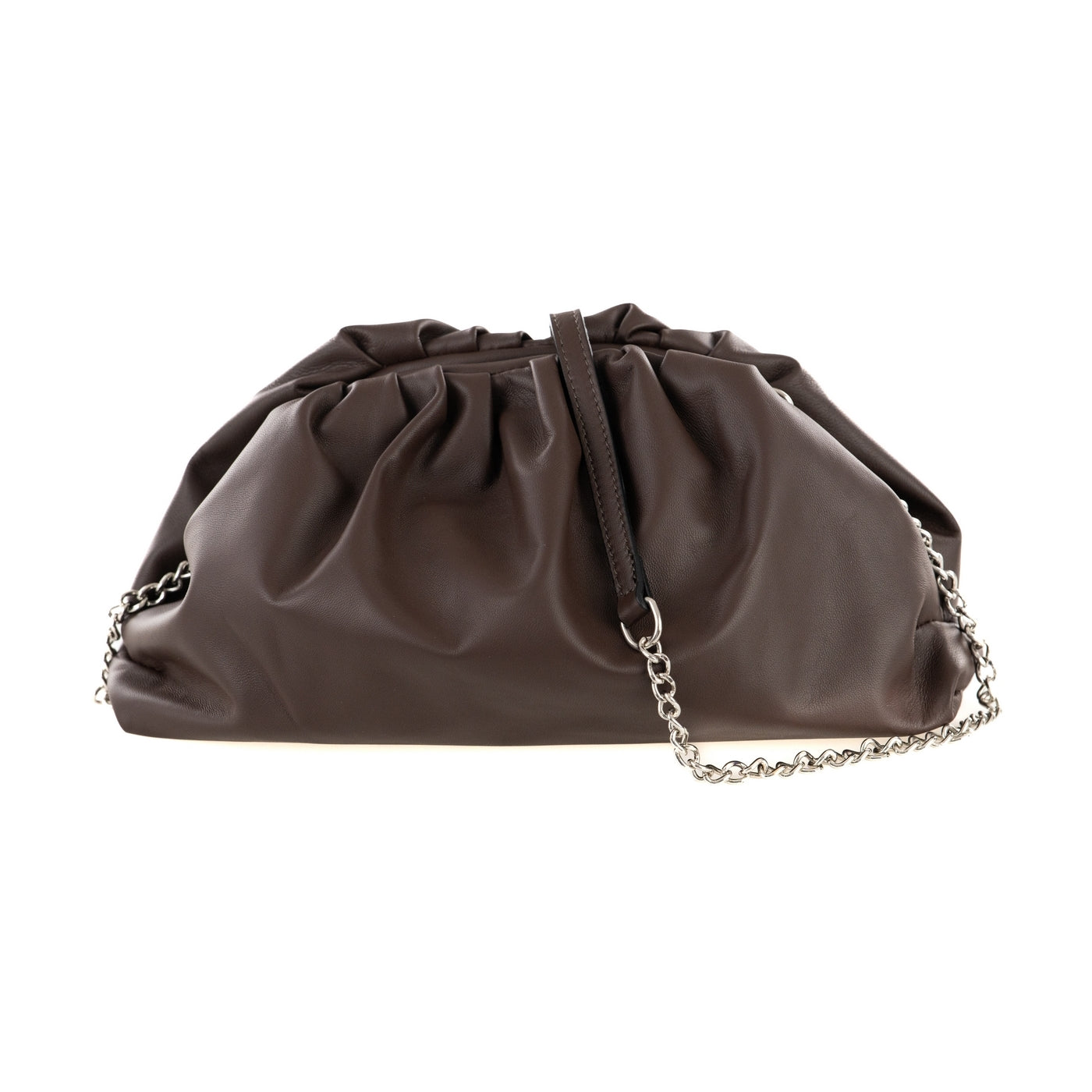 Borsa a mano da donna in vera pelle con tracolla regolabile mod. NUVOLA
