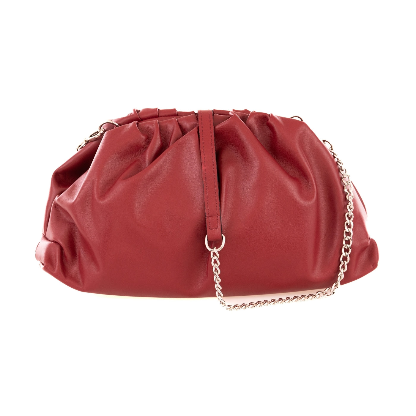 Borsa a mano da donna in vera pelle con tracolla regolabile mod. NUVOLA