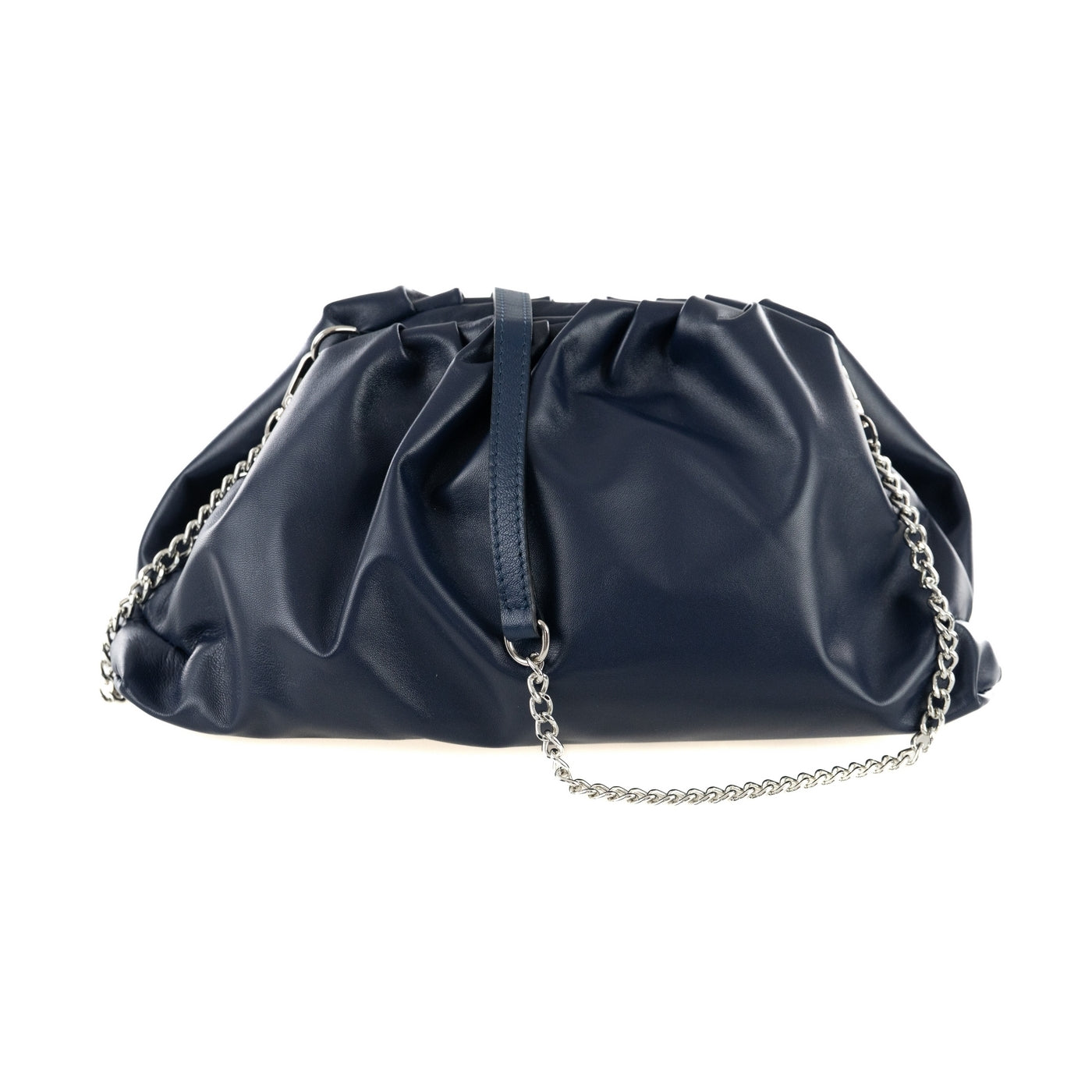 Borsa a mano da donna in vera pelle con tracolla regolabile mod. NUVOLA