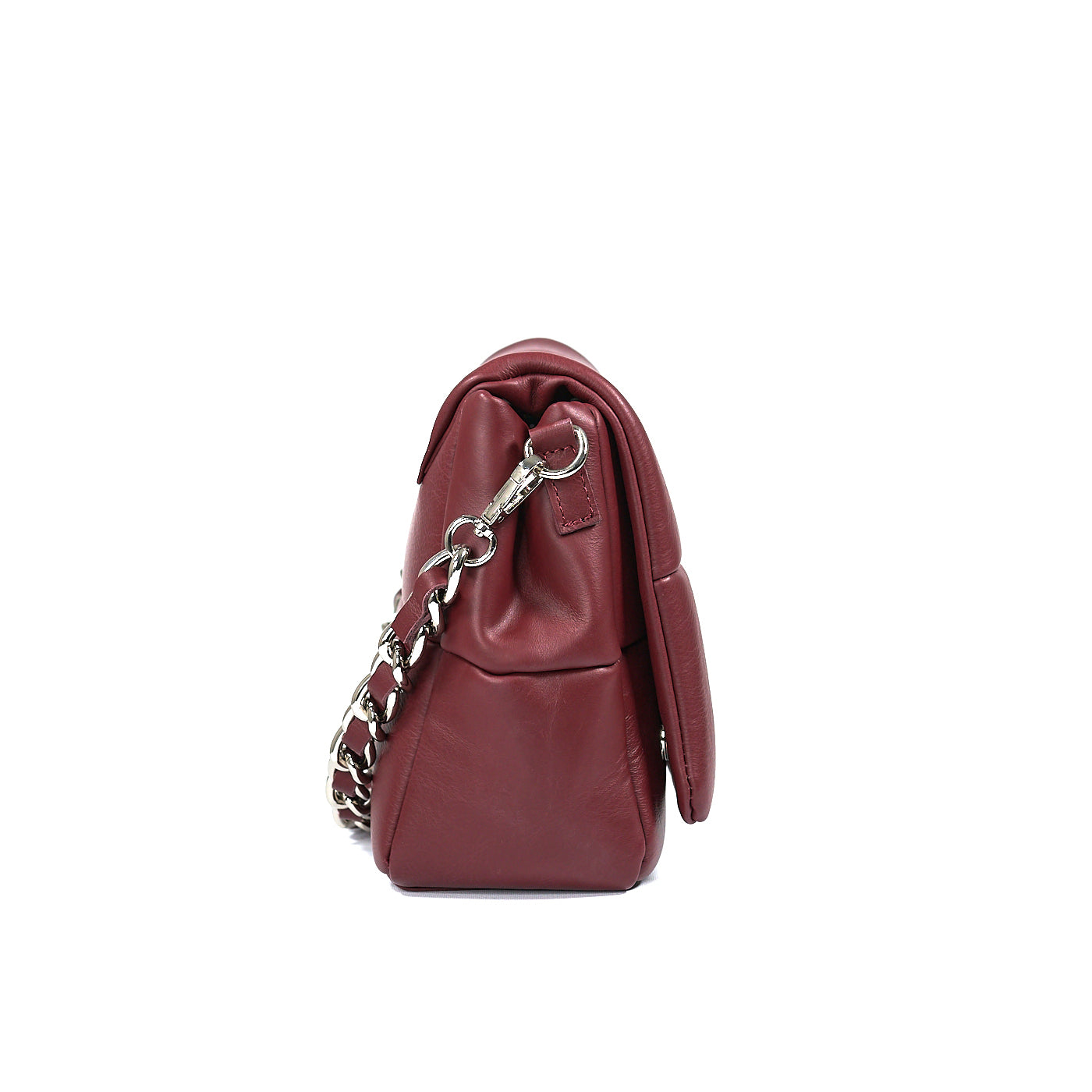 Borsa a spalla in vera pelle con tracolla regolabile mod. BEATRIX