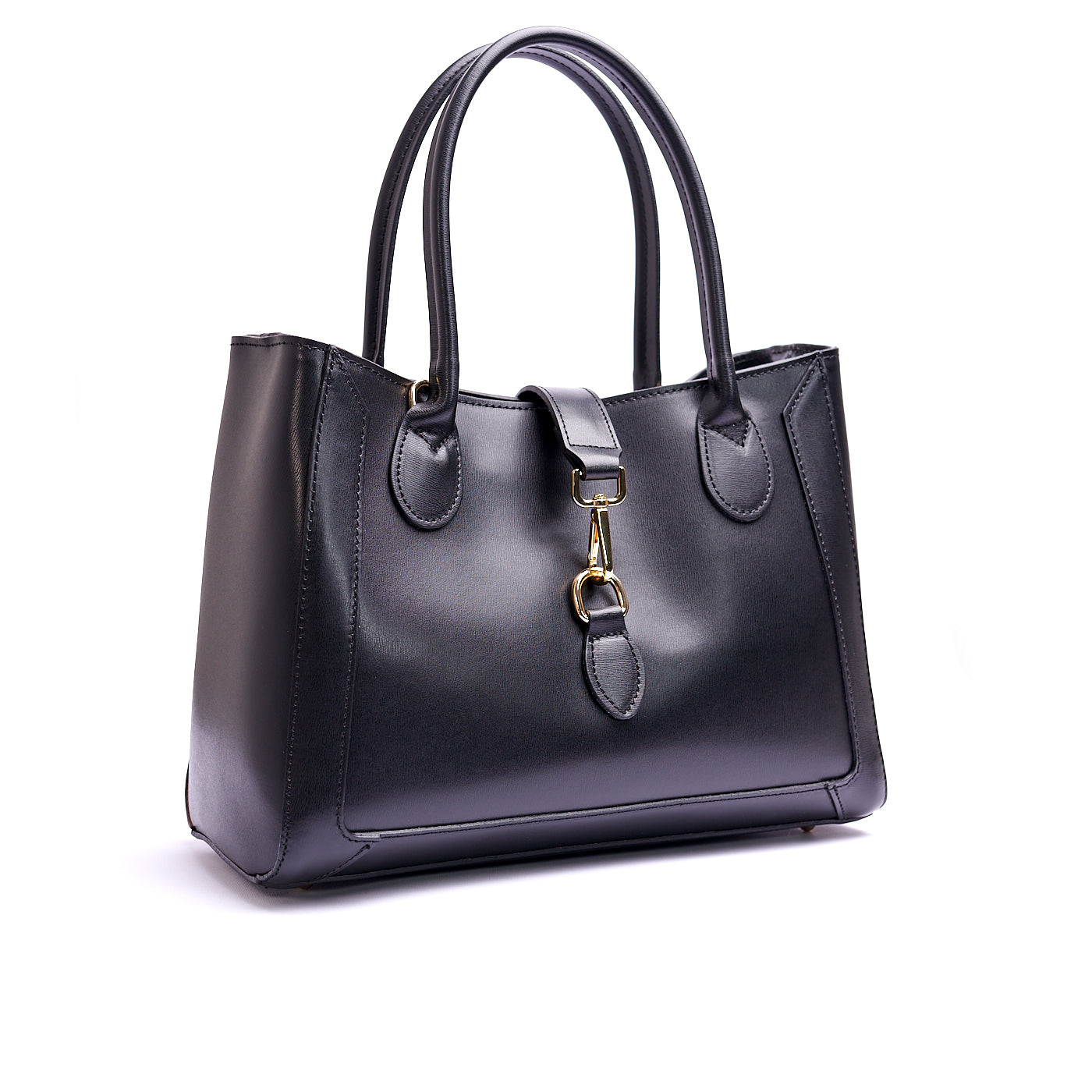 Borsa shopping  donna con doppio manico  in vera pelle e con tracolla regolabile mod. Ginevra